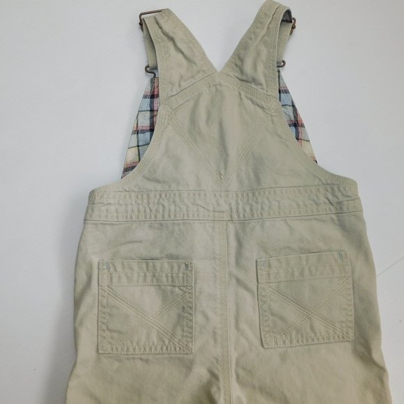 Gymboree Toddler Boys 2T Beige Overalls Bulldog Patch - Picture 10 of 11